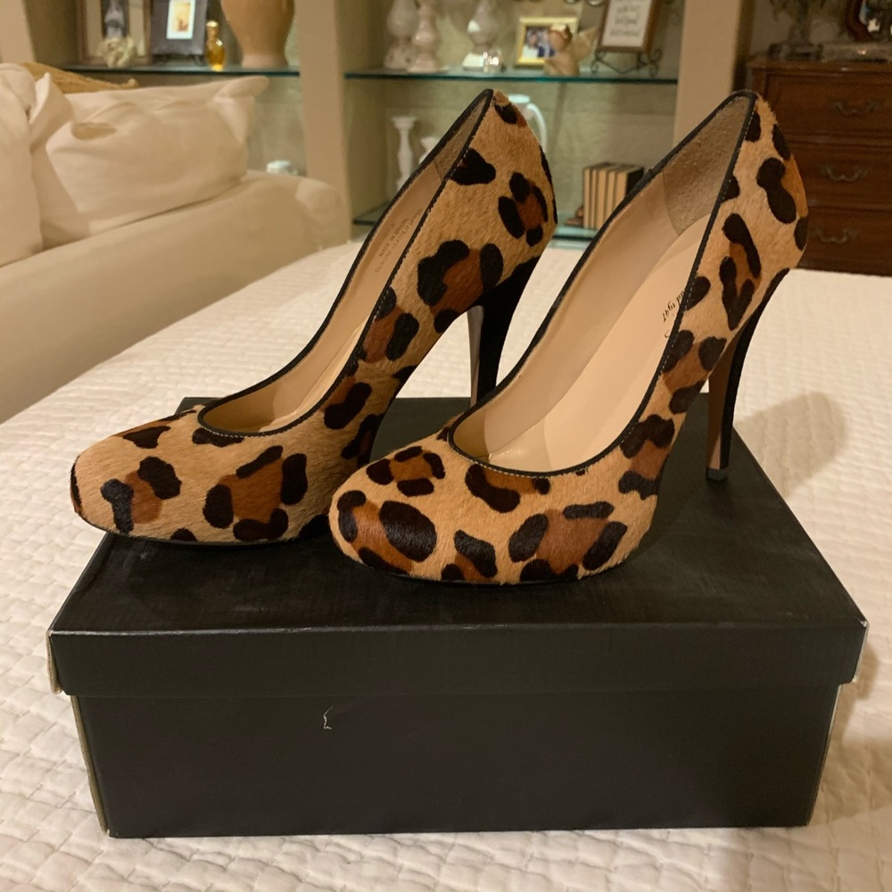 Talbots Faux Leopard 3 inch Heel